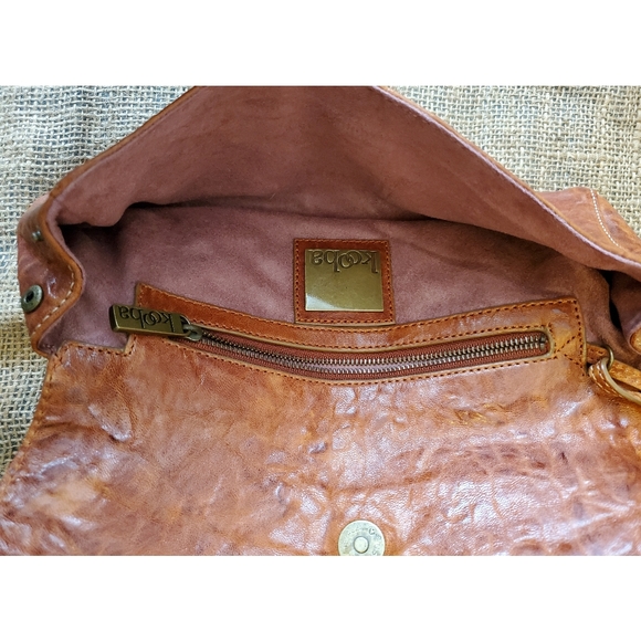 Kooba Audrey Cognac Leather Clutch - Picture 5 of 5